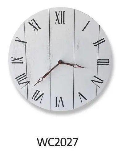 Бесшумные часы, дизайнерские винтажные деревянные декоративные часы для кафе, офиса, дома, кухни, художественный Настенный декор, большие настенные часы, подарок для дома, настенные часы - Цвет: WC2027