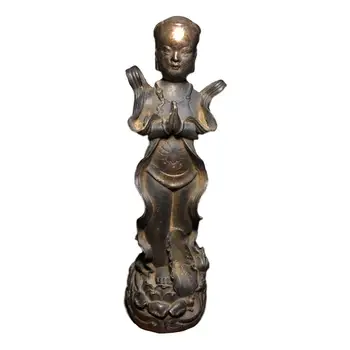 

LaoJunLu Pure Copper Buddha Statue Imitation antique bronze masterpiece collection of solitary Chinese traditional style jewelry