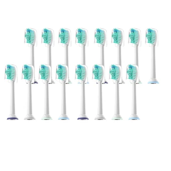 

16pcs/lot Replacement Toothbrush Heads with cap for Philips Sonicare HX6530 HX6711 HX6730 HX6731 HX6732 HX6780 HX6781 HX6782