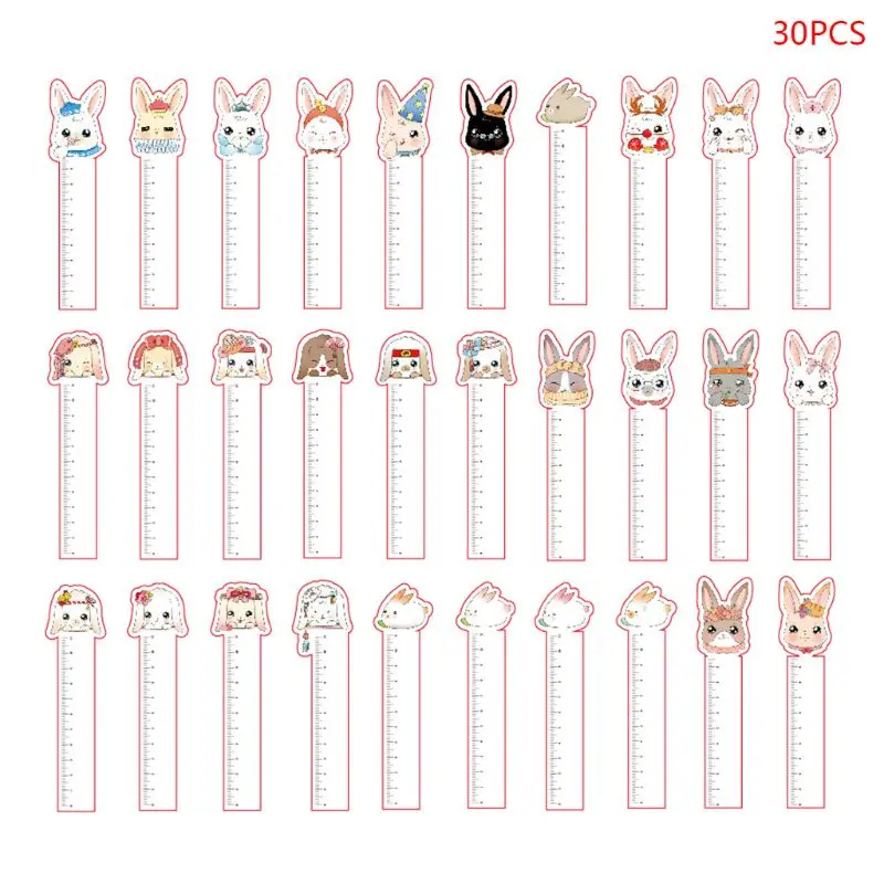 

30pcs Cute Rabbit Bookmarks Paper Page Notes Label Message Card Book Marker School Supplies Stationery