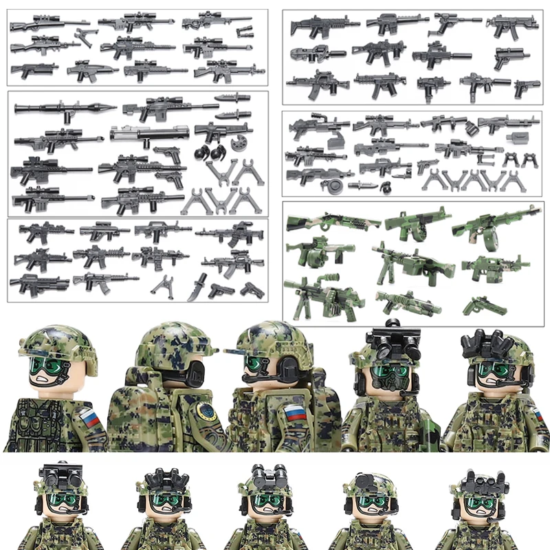 Военные современные армейские строительные блоки Alpha солдаты спецназ