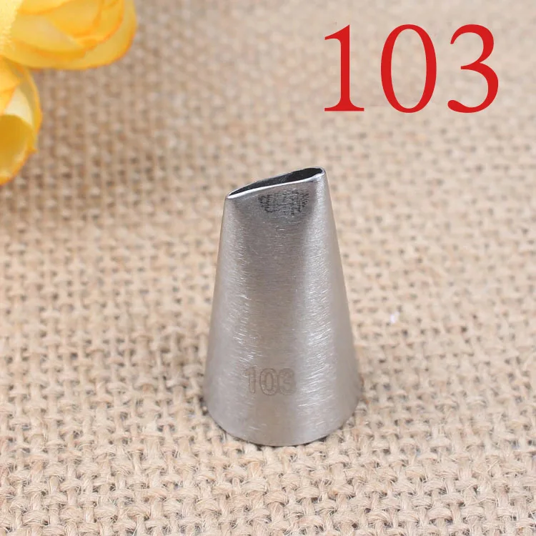 

103# Rose Petals Decorating Nozzle inside and outside Seamless 304 Stainless Steel Baking DIY Tool Small Number