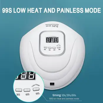 

120W Nail Light Smart Nail Glue Oil LED Dryer Polishing UV Gel Automatic Dual Light Source Nail Art Roast Light Therapy Machine