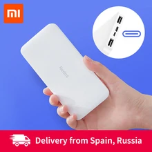 Xiaomi Redmi power Bank 20000 мАч/10000 мАч Двусторонняя Быстрая зарядка 18 Вт Двойной вход двойной USB выход