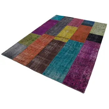 

202x276 Cm Multicolor Handmade Patchwork Rug-7x9 Ft