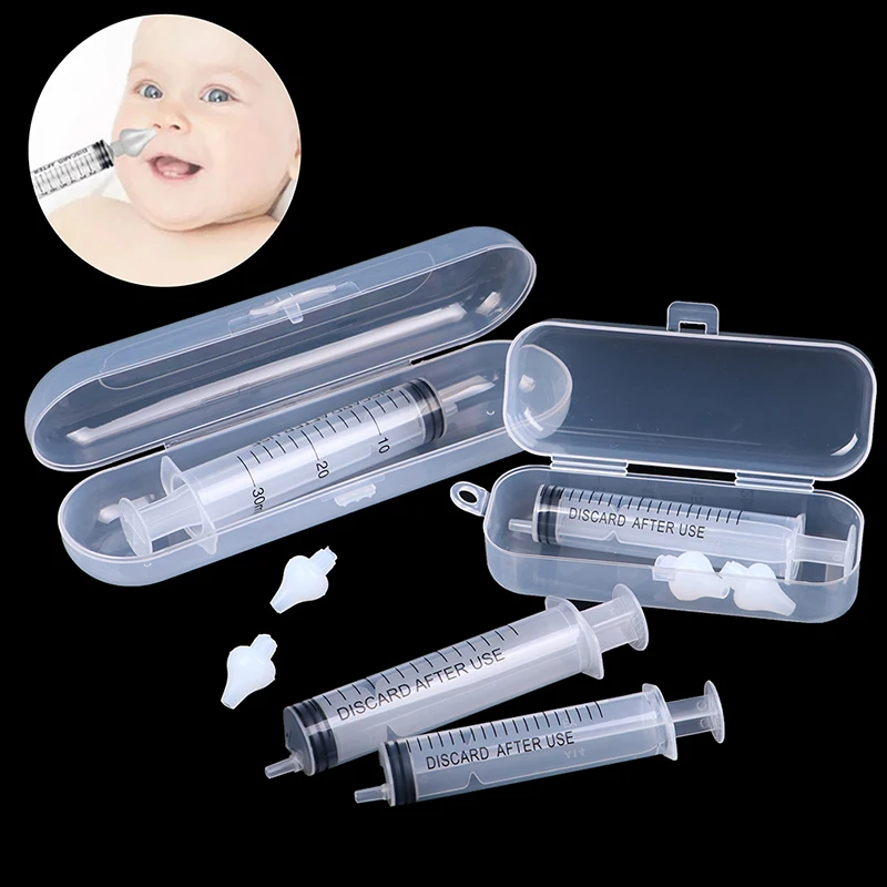 2pcs Professional Syringe Nasal Irrigator With Syringes For Baby Infant
