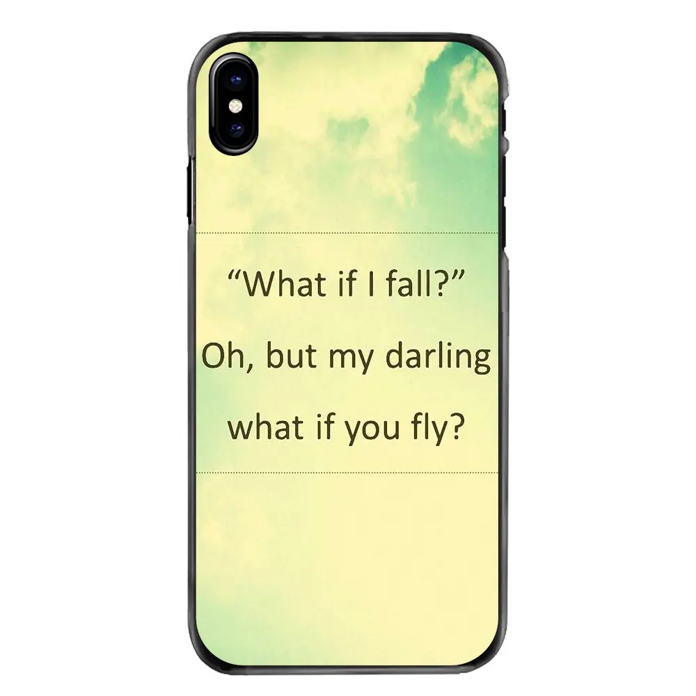 Для huawei P8 P9 P10 Lite Plus 2017 2016 Honor 5C 6 4X 5X mate 8 7 9 чехол крышка what if i fall oh but my darling