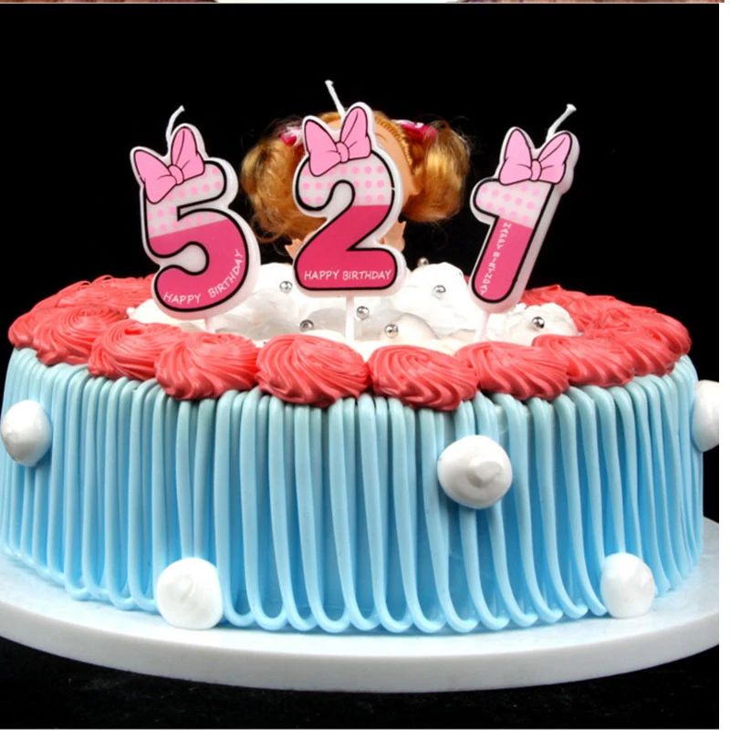 Blue Pink 0 9 Number Uninflated Candles Cupcake Topper Birthday Number Candle Party Supplies Cake Decorations Buy At The Price Of 4 97 In Aliexpress Com Imall Com