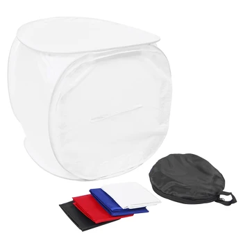 

2020 New 40x40x40cm Photo Studio Table Top Shooting Tent Light Cube with 4 Colors Backdrops for Photography Dropship