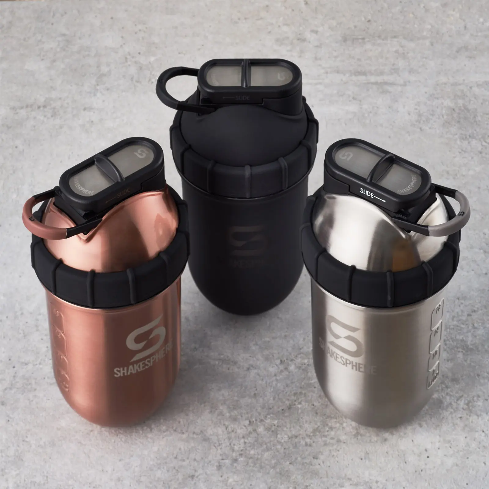 ShakeSphere Tumbler Steel | Shaker Bottles | 700mls - Copper