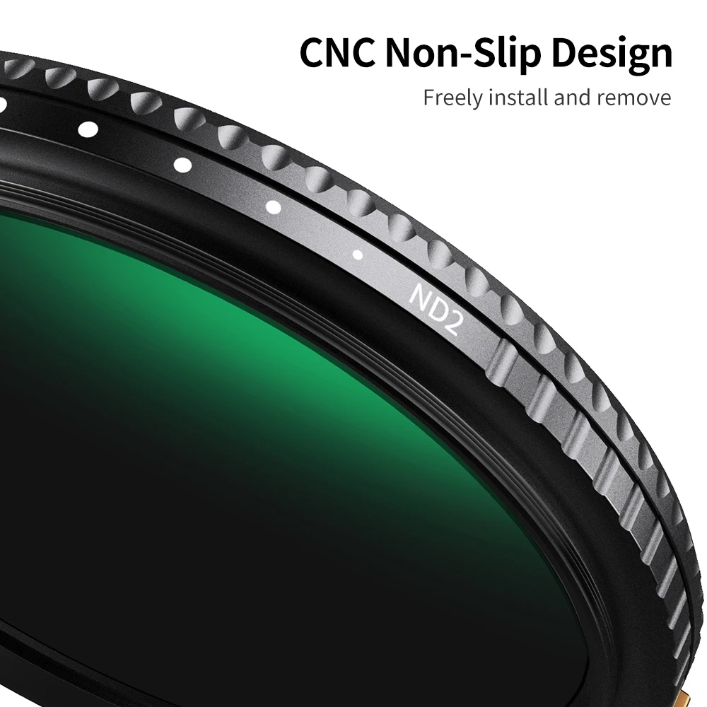 K&F Concept ND2 to ND400 Lens HD ND Filter Fader Easy to Variable Adjustable Neutral Density 49mm 52mm 58mm 62mm 67mm 77mm 82mm 6