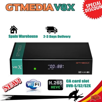 

GTMedia V8X Satellite Receiver Built-in WiFi Support ACM Full HD DVB-S2/S2X update V8 NOVA V9 SUPER Receptor Decoder
