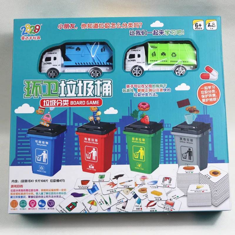 

Garbage Compartmental Game Toy Children ENLIGHTEN Educational Toy Parent And Child Interactive Desktop Early Education Garbage C