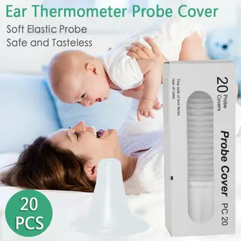 

20pcs Replacement Lens Ear Thermometer Cover for Braun ear Thermometers Reusable Baby Ear Thermometer Cover