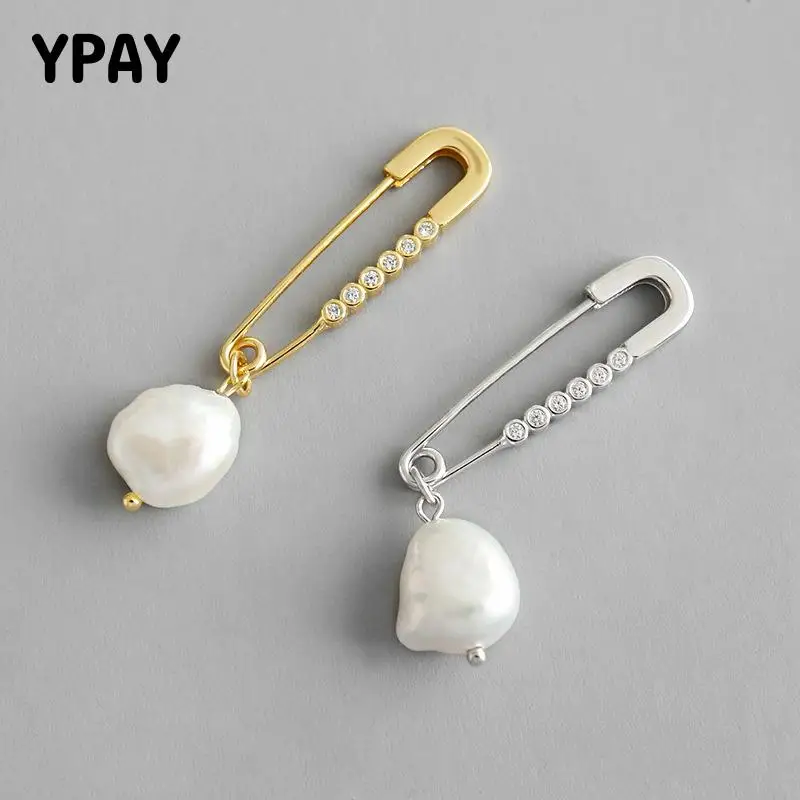 Женские серьги с пресноводным жемчугом YPAY 1 шт. серьги-подвески из серебра 925