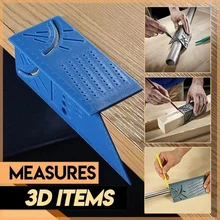 Woodworking Scribe Mark Line 3D Mitre Angle Measuring Square Measure Carpenter Tool With Gauge & Ruler Tools Dropshipping