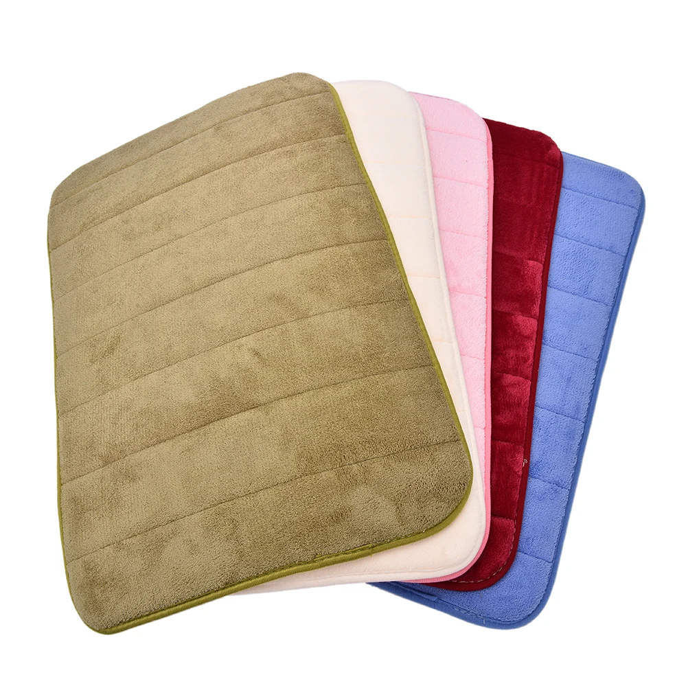 40x60cm Bathroom Bedroom Non-slip Mats Memory Foam Rug Shower Carpet High Quality Bath Mat For Bathroom Kitchen Bedroom