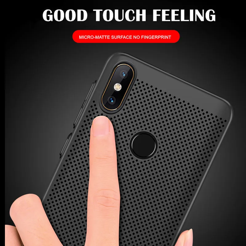 

Case For Xiaomi Redmi S2 3S Cover Mi 9 8 SE 5 6 6X 5S Plus A1 5X A2 Mix 2S Slim Heat Dissipation Breathable Cooling Hard PC Case