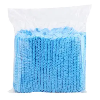 

100/65PC Disposable Hat Disposable Anti-fall Protection Non-woven Double Rib Bar Cap