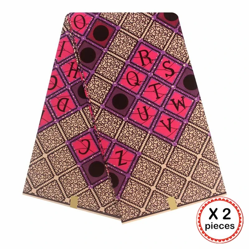 Африканская ткань с восковым принтом, хлопковая ткань для шитья, Анкара, африканская ткань, 12 ярдов, Нигерия, Гана, свадебная одежда, платье 91720