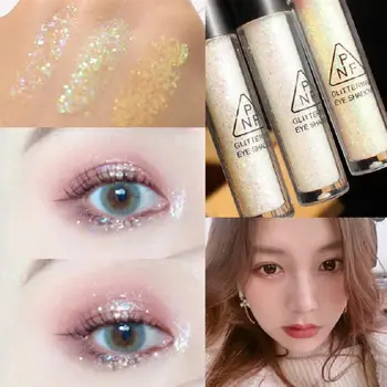 

3 Color Liquid Pigmented Eyeshadow Ocean Light Waterproof Glitter Shimmer Highlight Brighten Diamond Metallic Eyeshadow Cosmetic