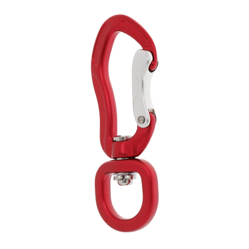 400KG Swivel Lock Carabiner Hanging Ring Connector Hook Rotator Rotational Device for Rope Climbing Hammock / Swing