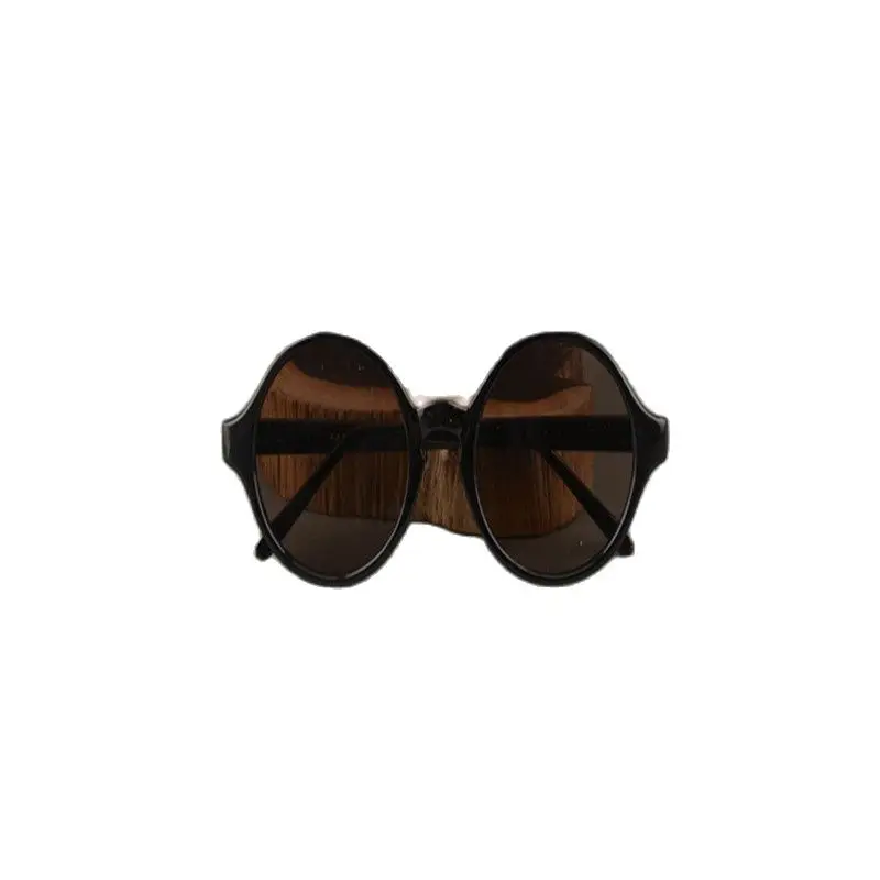 

Old Shanghai Republic Natural Crystal Glasses Pure Copper Frame Sunglasses