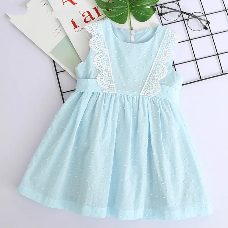 Bear leader/платье для девочек г., новая летняя брендовая одежда для девочек кружевное и бальное платье для маленьких девочек вечерние платья для детей от 3 до 7 лет - Цвет: AX1049