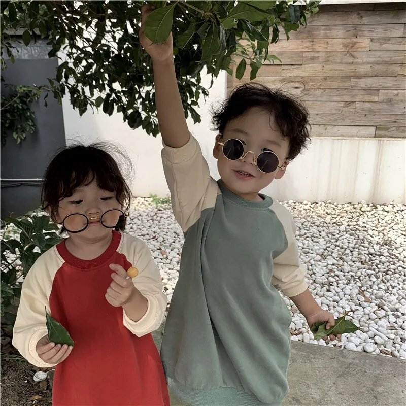 New Arrival Girls Boys T Shirt Long Sleeve Fashion Autumn Kids Girls Sweatshirt 1-7 years