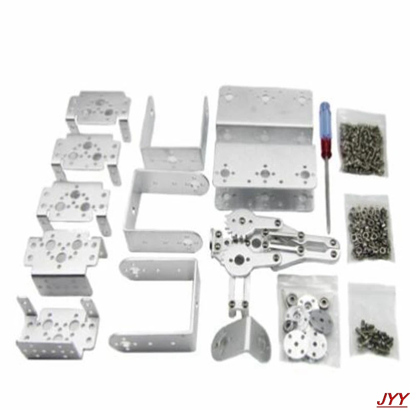 

6DOF Robot Arm Mechanical Robotic Clamp Claw Aluminium for Silver A2TS