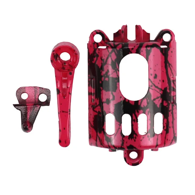 8Pcs/Set Electric Clipper Shell Set For WAHL 8148/8591 ABS 8 Style DIY Modification Shell Barber Electric Clipper Cover G0811 Rose Red