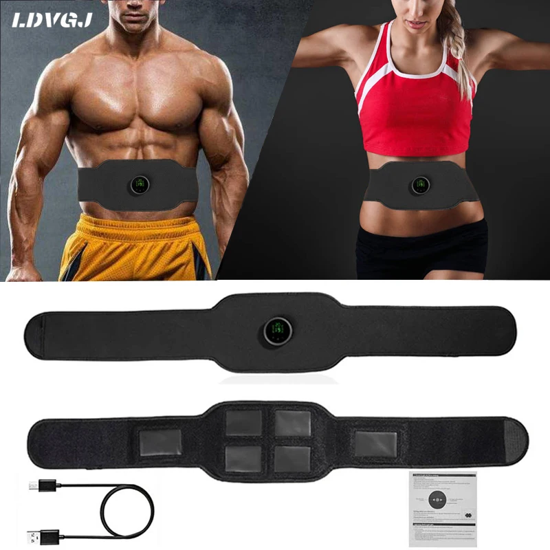 Exercise Machine Abdominal Toning Belt Vibration Abdominal Muscle Trainer Electronic Belt ABS