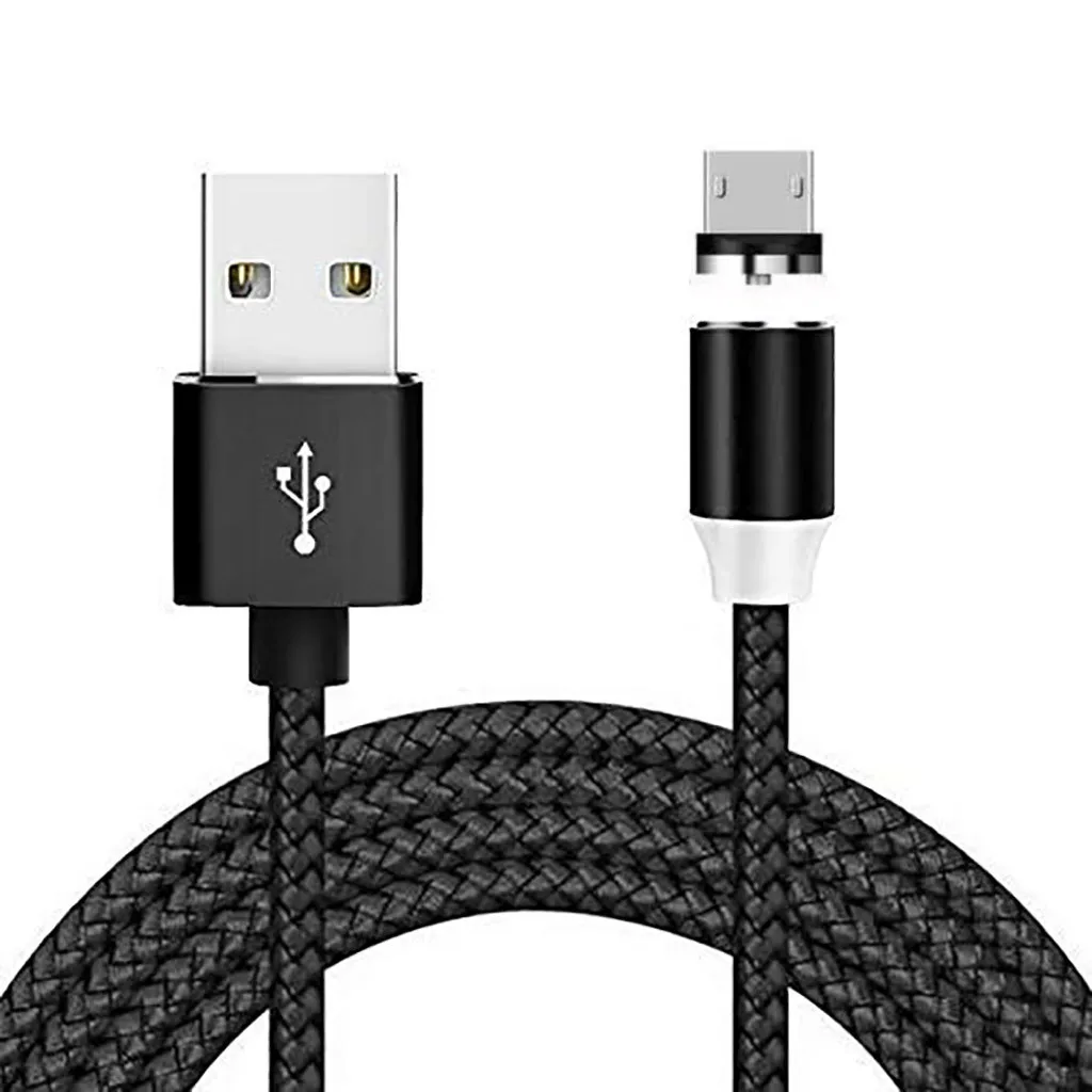 HIPERDEAL 1 м зарядный кабель 2.4a Mirco USB нейлон Android Круглый Магнитный кабель|Кабели
