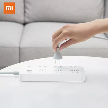 

Xiaomi Socket Plug Household Extension Cable Power Board 6 Hole 2 USB Fast Charging 2500W 10A 250V ZIM 18W Quick Charge
