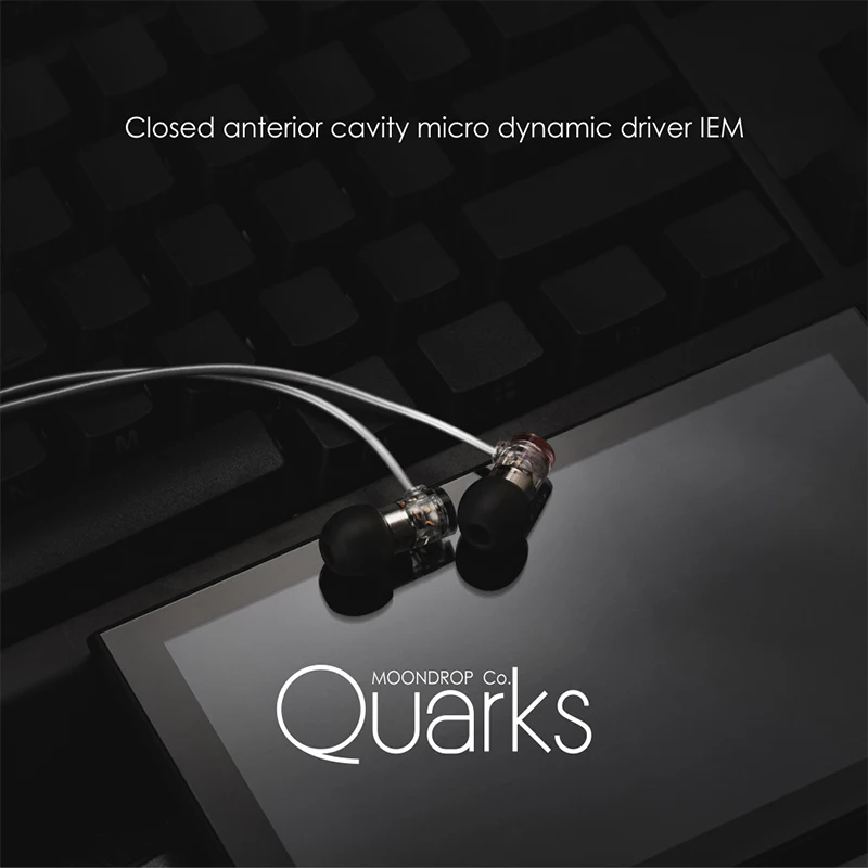 Wired Earphones Wired Earplugs In Ear Monitor In Ear Headphones Wired Headphones In Ear Earphones MOONDROP Quarks Earphones High-performance IEMs Closed Anterior Cavity Micro Dynamic Driver Earbuds
