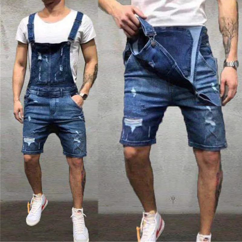 Хит стиль мужские рваные джинсы комбинезоны Hi Street Distressed Denim bib Комбинезоны для мужчин брюки на подтяжках