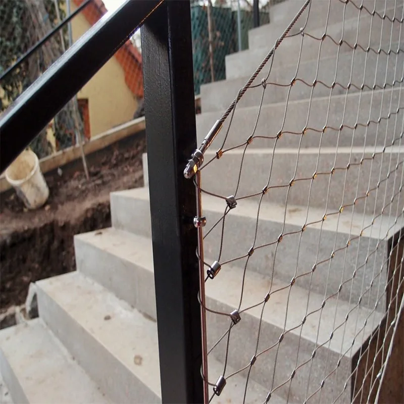 Factory Price Flexible Stainless Steel Wire Rope Mesh Cable Webnet For Balustrade Or Railing