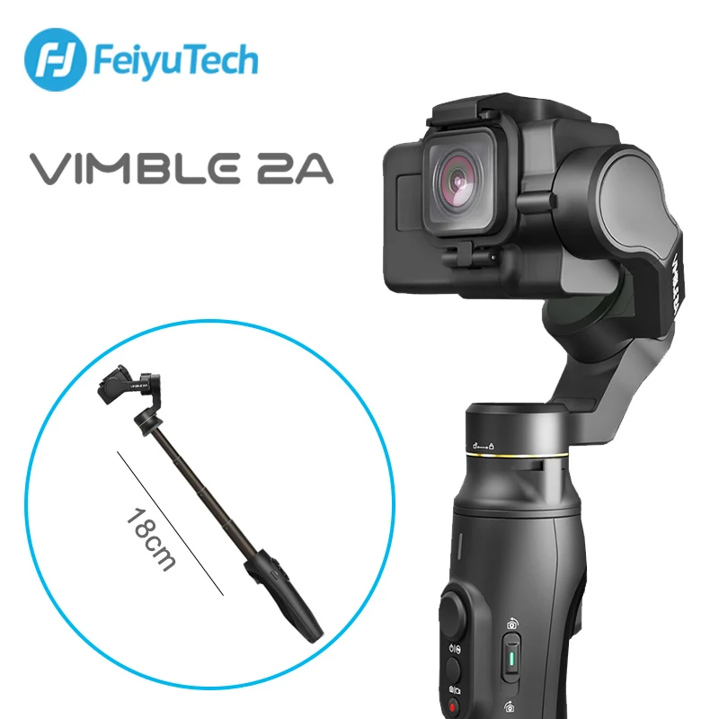 Экшн-камера FeiyuTech Vimble 2A Ручной Стабилизатор с удлинителем 18 см видеокамера vlog Gimbal