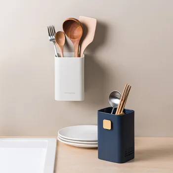 

Kitchen Organizer Home Shelf Storage Chopsticks Holder Fork Spoon Drain Rack Tableware Container Kitchen Cutlery Storage Rack