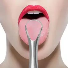 1 шт. 430/304 многоразовый скребок для языка из нержавеющей стали, полезный очиститель для языка, медицинская щетка для рта, свежее дыхание, очиститель полости рта