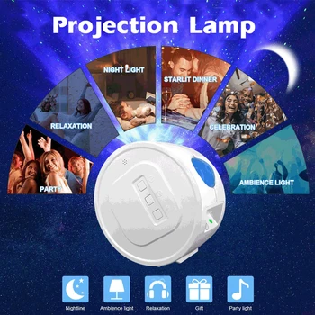 

Colorful Starry Sky G-alaxy Projector Lamp Children Bedroom Star LED Night Light USB Charging Projection Lamp Kids Gift