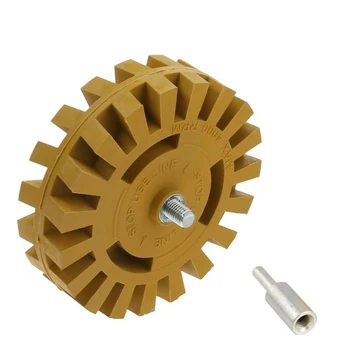 

4inch Rubber Eraser Wheel Adhesive Sticker Pinstripe Decal Graphic Remover Fast And Effective Simple Application