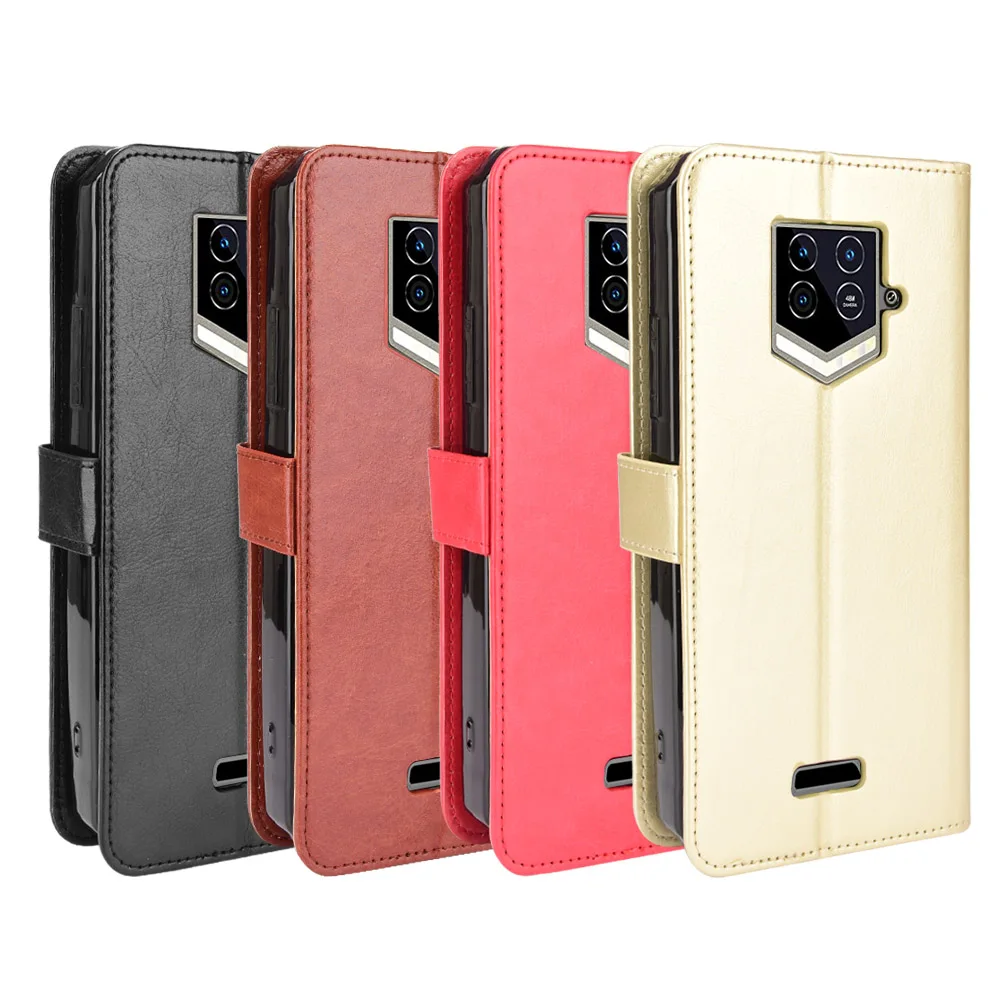 Luxury Leather Flip Wallet Phone Case with Stand Function and Card Holder