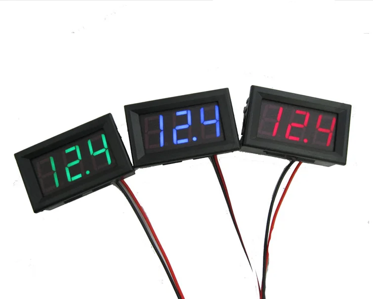 DC 0-30V 3 Wire LED Digital Display Panel Volt Meter Voltage Voltmeter Car Motor