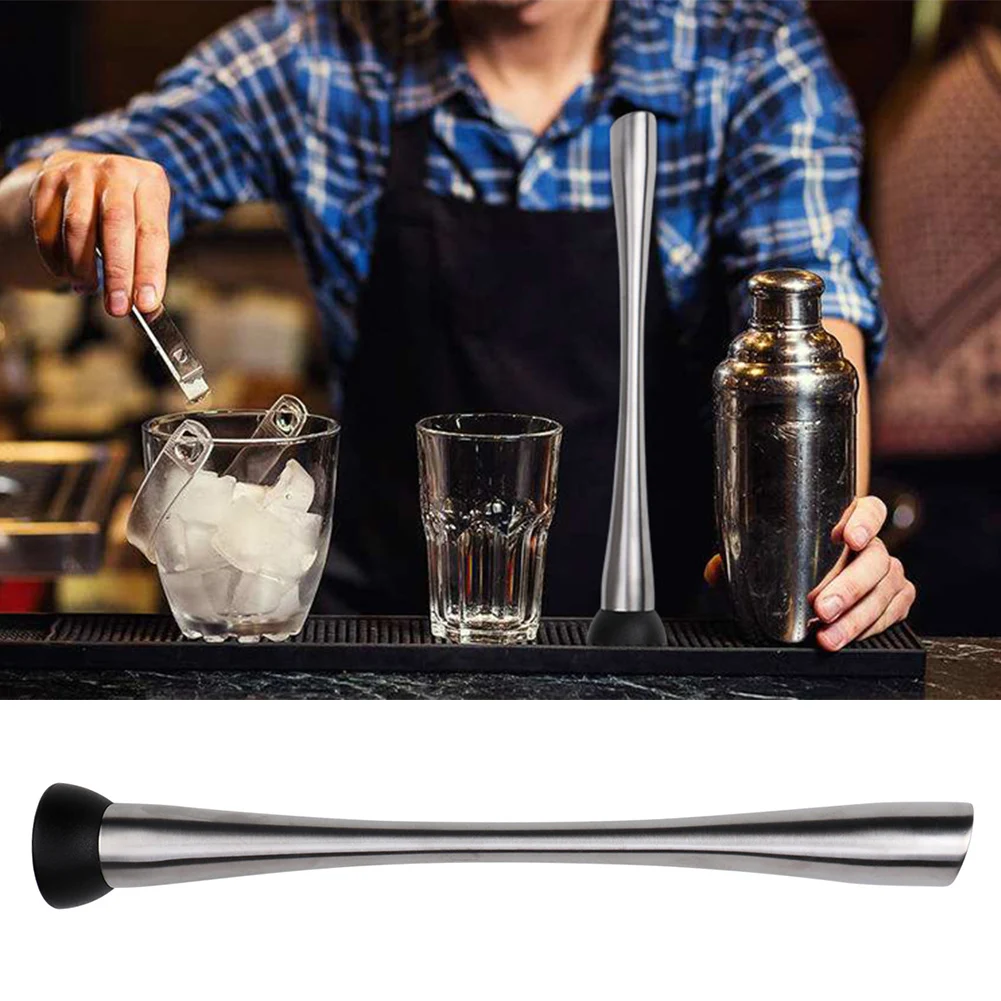 Bar Tools Cocktail Barware Mint Fruit Bartenders Ice Stainless Steel Drink Practical Mixer Muddler Mojito Accessories DIY