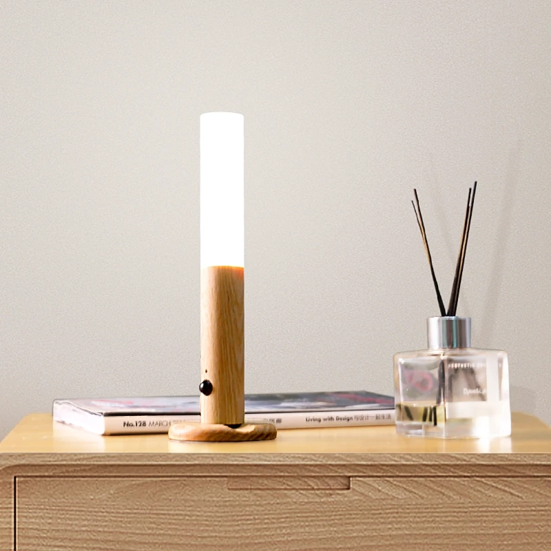 Home Wireless Magnetic Wall Hanging Corridor LED Light Auto Sensor Motion Detector Lamp Intelligent USB Rechargeable J9K | Лампы и