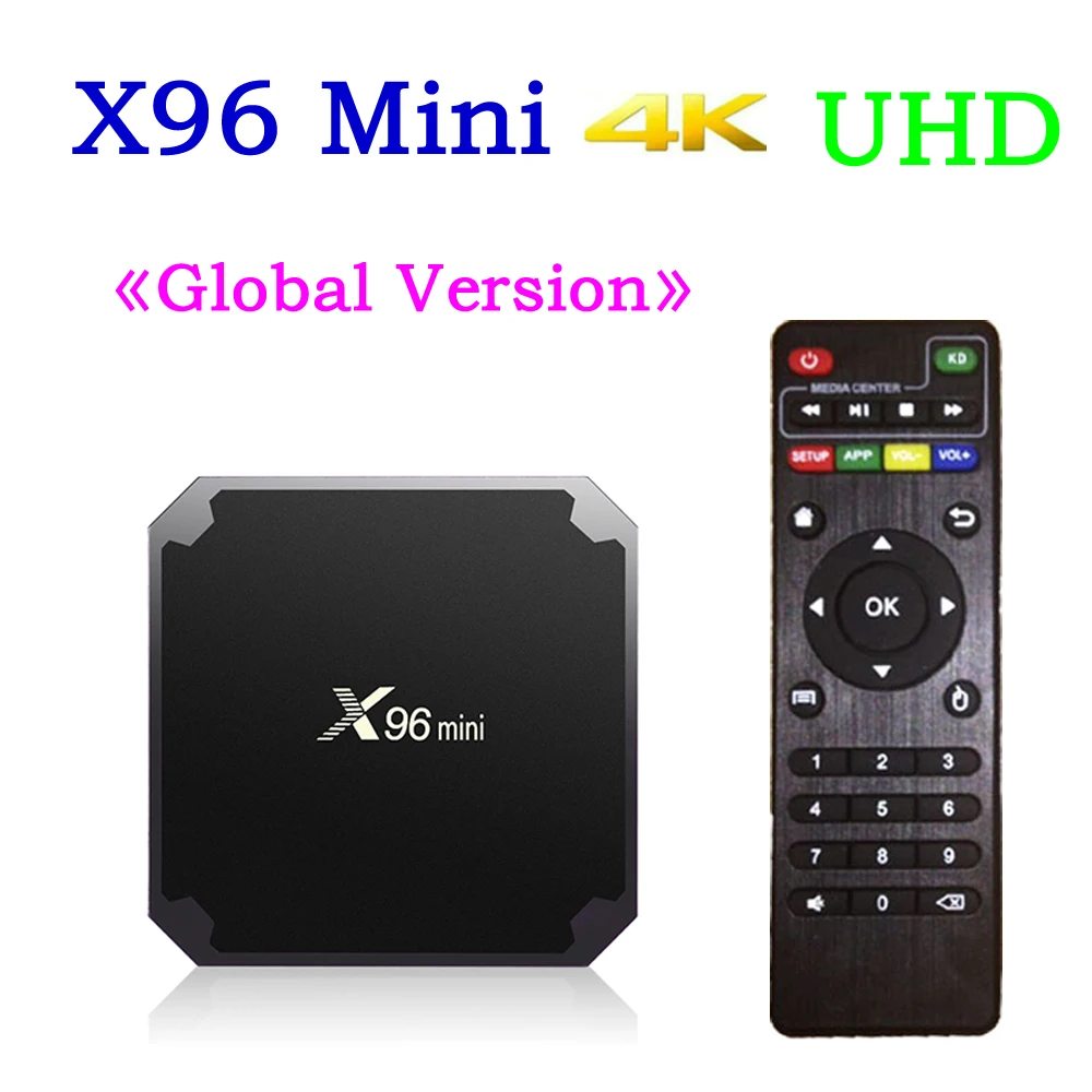 

X96 mi ni Android TV BOX Amlogic S905W 2.4G Wifi Android 7.1 IPTV set top box 4K QuadCore Media Player