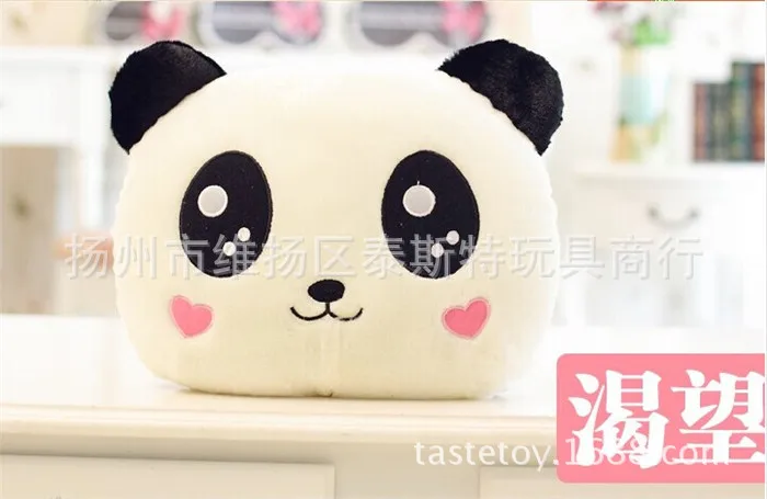 Cute Panda Plush Hand Warmer Pillow Large Size Office Cushion Hand Warmer Cartoon Hand Birthday Gift