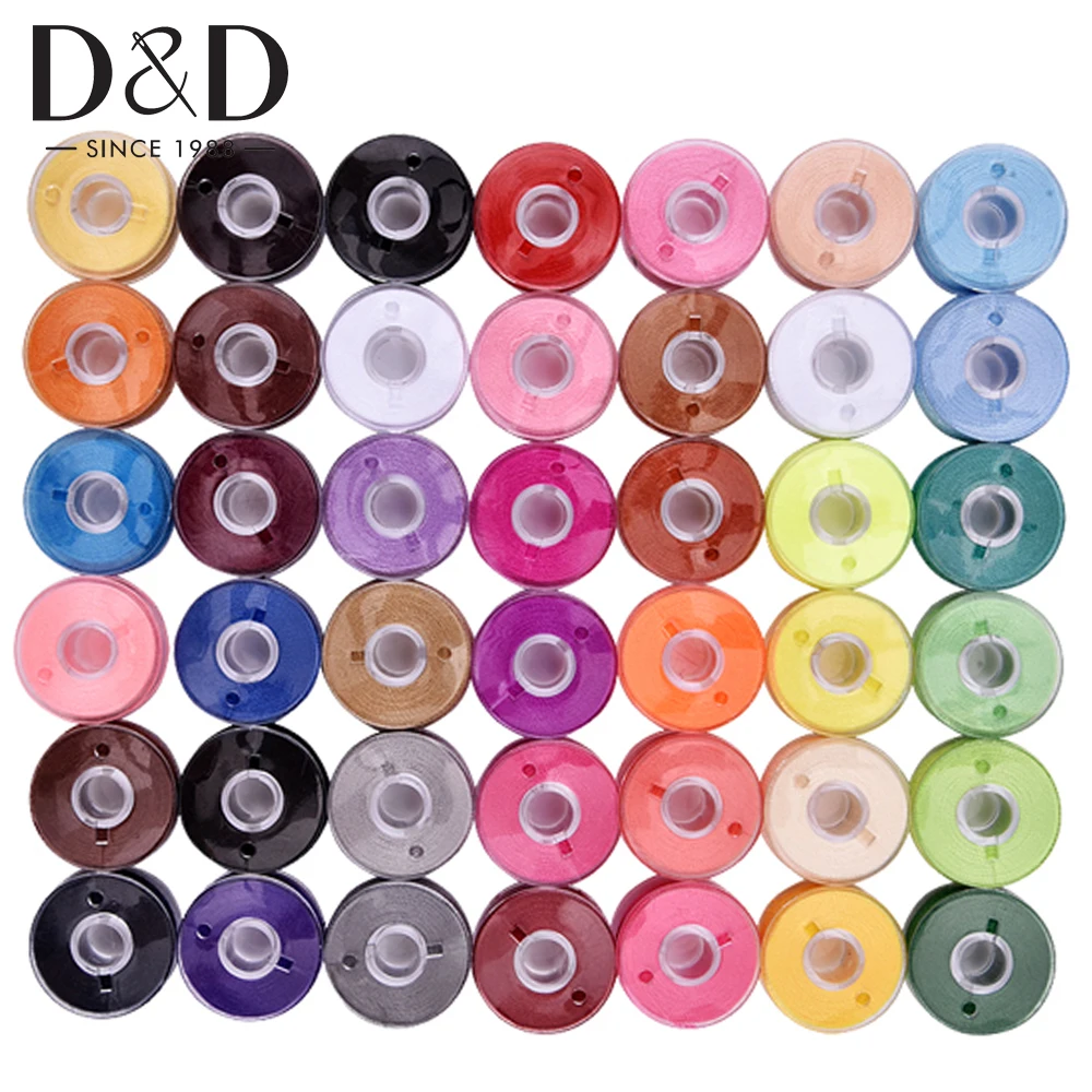 

25pcs Assorted Colors Bobbins Thread for Sewing Machine Spool Bobbin Embroidery Thread Sewing Thread DIY Craft Sewing Supplies
