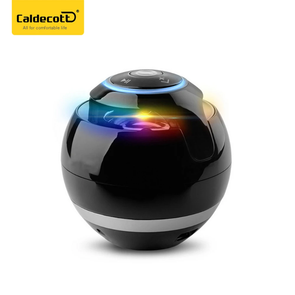 

Portable Mini Colorful Luminous Ball Bluetooth Speaker Wireless Column Hand-free TF FM Radio With Mic MP3 Globe Audio Music